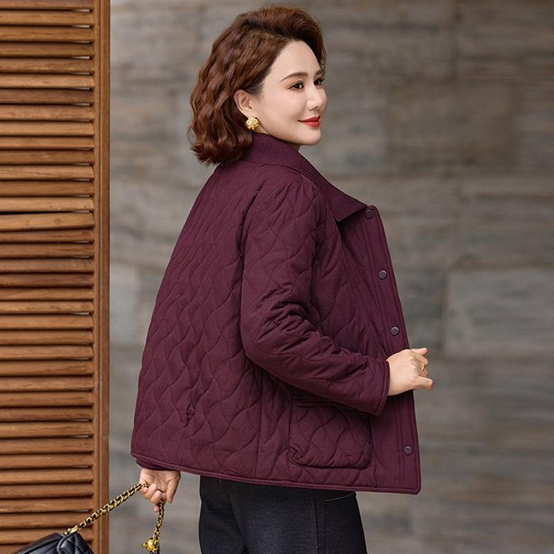 Cotton Jacket New Light Cotton-padded Jacket Cotton-padded Jacket Autumn and Winter Clothing Large Size Cotton-padded Clothing Women