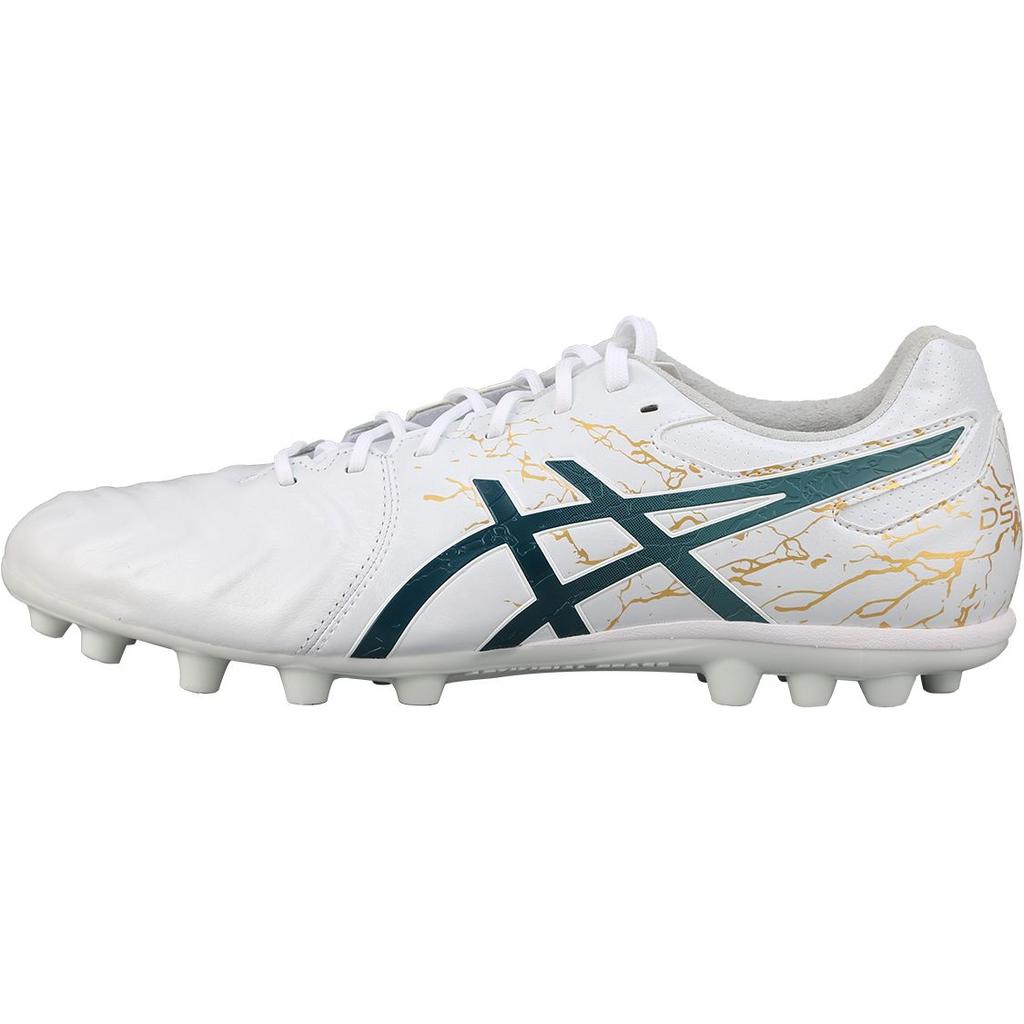 Asics Ds Light Series Ag Round Toe Lace-Up Ag (Rubber Short Stud) Soccer Shoes Men Soccer Shoes White Green 1103A032-105