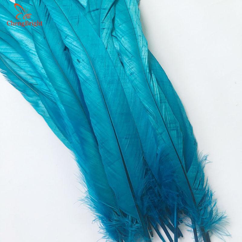 Chengbright Whole 100pcs 30-35cm Natural Rooster Tail Feathers For Decoration Craft Feather Christma Diy Pheasant Feather