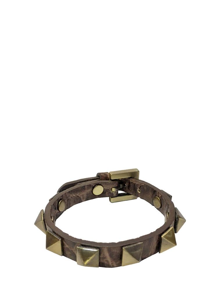 Karis Montappone Clara Exotic Leather Bracelet