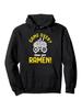 Unisex Funny Gaming & Ramen Lover Hoodie-Text Game Over? Time for Ramen! Pullover with Joystick & Noodle Design, Black Casual Sweatshirt for Gamers, C