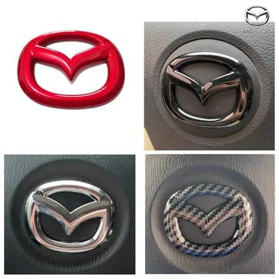 1pcs ABS Car Steering Wheel Center Sticker for Mazda Atenza CX-4 CX-5 Axela Car Interior Stickers Decoration Accessories