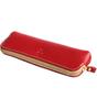 Slim Leather Pencil Pencil Tochigi Made in Japan [Porco Rosso] Case, Case, Leather, Leather, (Red) [sokunou]
