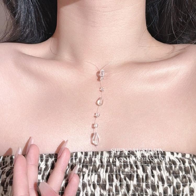 Stern Wassertropfen Anhänger Schmuck Zeitgenössischer Stil Legierung Halskette Geeignet für Partys und Tägliches Tragen