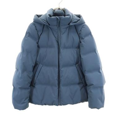 Seamless Down Jacket S Blue Hood Women Used