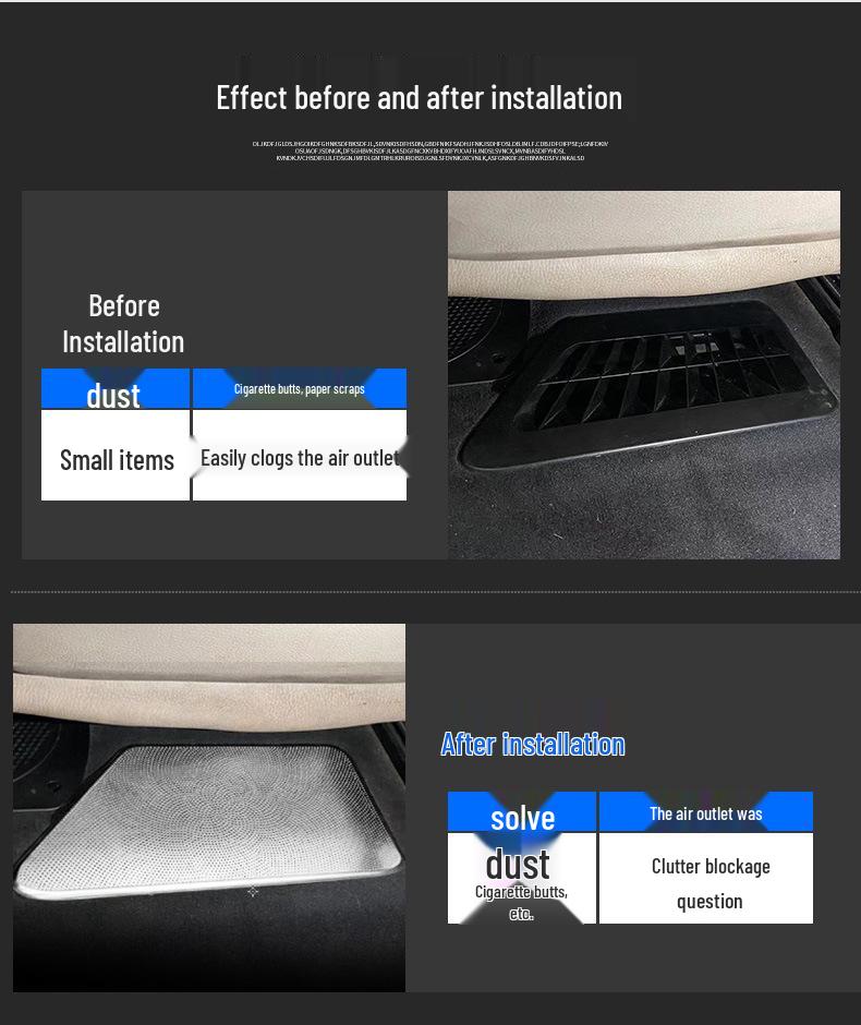 BMW 5 & 7 Series Rear Seat Air Vent Protector Dust Cover