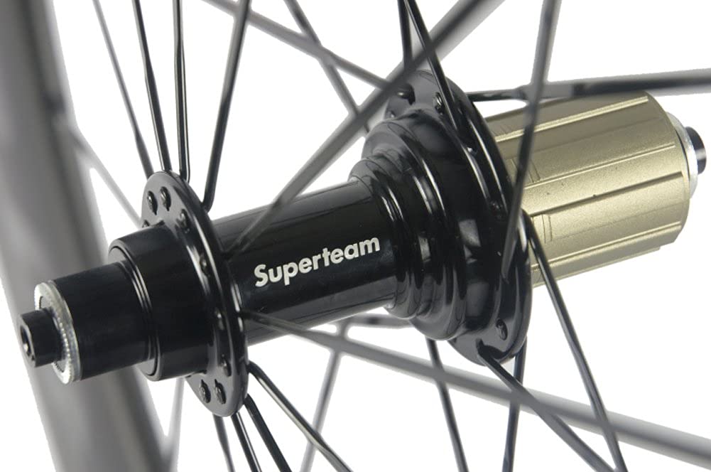 Windbrake Bike SUPERTEAM 88mm Carbonfaser-Räder 23mm 700c Drahtreifen-Radsatz