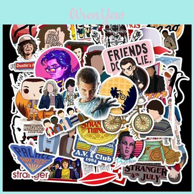 Stranger Things Stickers 50 Pcs Waterproof Pvc Decals For Laptop Guitar Skateboard And More!
