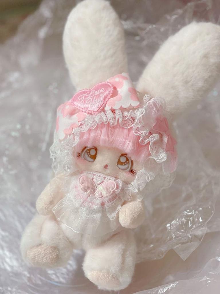 [USED] Move Pream Sanrio Artist Teddy Bear Handmade Plush Rabbit