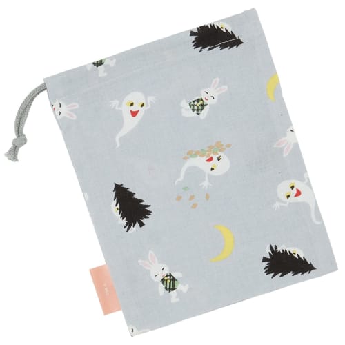 Skater Children's Cup Bag 21 x 15cm Made in Japan Glasses Rabbit Boys Girls KB62