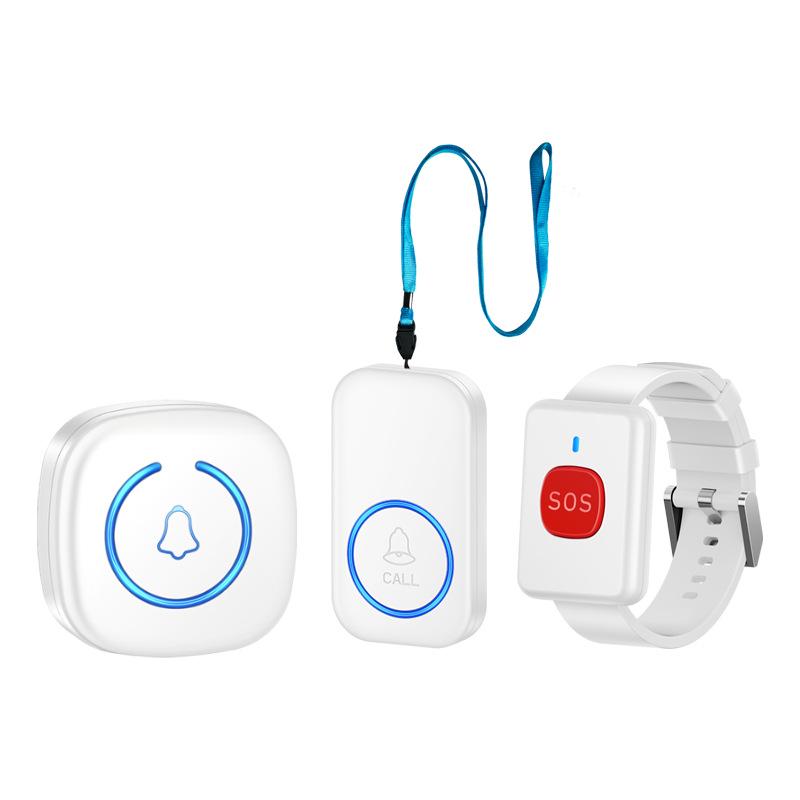 Elderly Wireless Emergency Alarm with Lanyard & Music Bracelet