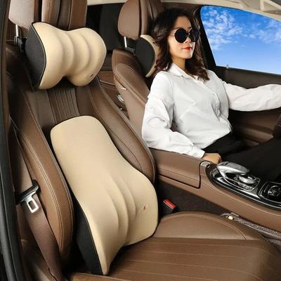 Oreiller de conducteur de voiture en mousse à mémoire de forme, soutien lombaire de voiture, coussin de dos, siège de voiture, oreiller de cou, coussin automatique lavable