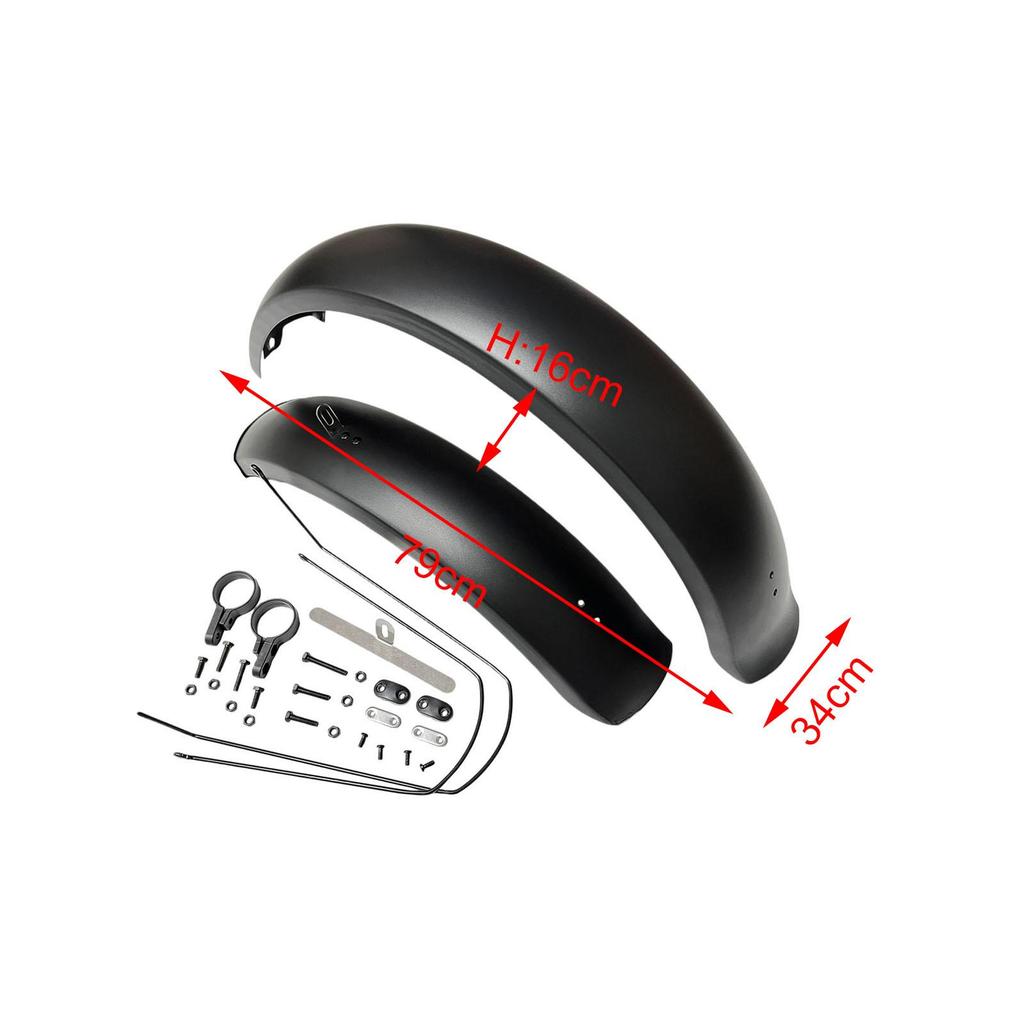 Bike Fenders 26/20" X4.0 Fat Tire Mud Guards Bike Mudguard Front Rear Set Accs for Snowroad Mountain Road Bike Traveling Outdoor