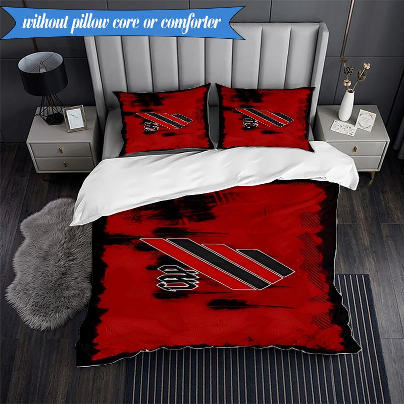 3PCS Athletico Football Club Printed Soft Bedding Set,Including 1pc Duvet Cover And 2pcs Pillowcases Perfect for Bedroom, Dormitory, Fan Gift