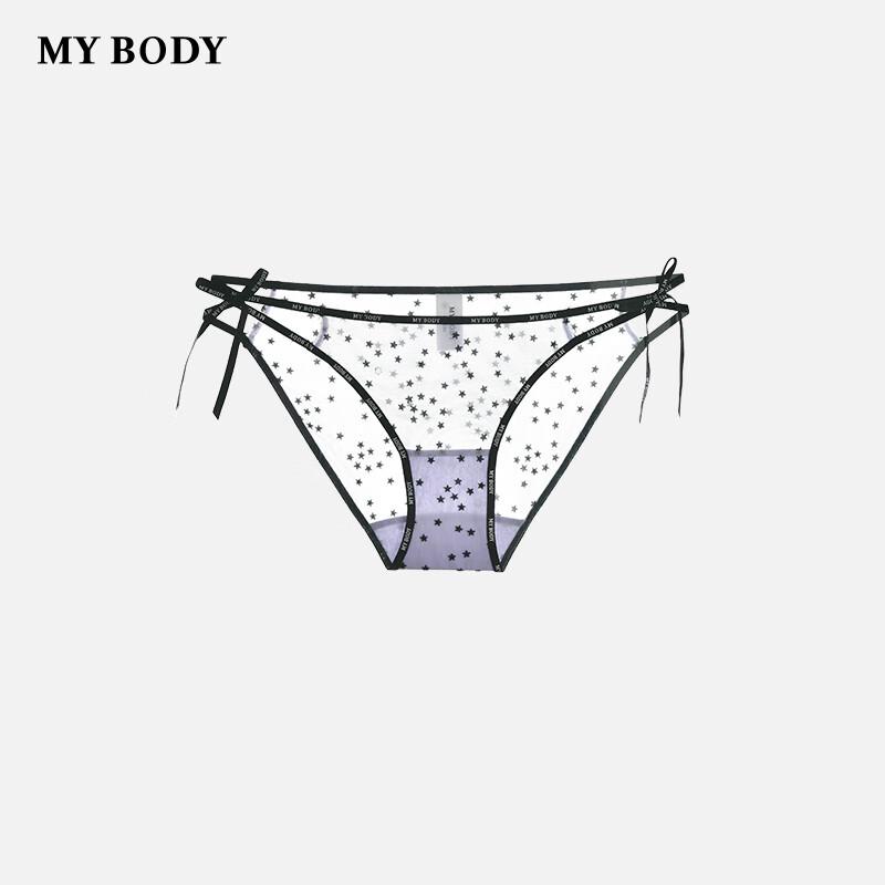 mybody Women's Sexy High-Cut Lace Briefs