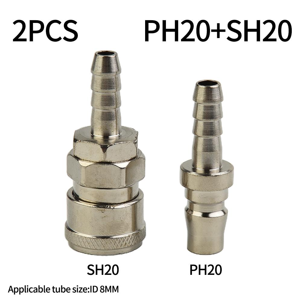 

222333111 1 Set Pneumatic Fittings Air Line Hose Compressor Connector Quick Release Coupler SH20 PH20 For 8mm Hose China Mainland