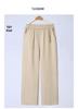 Summer 2026 Mom's Wide-Leg Drape Pants - Lightweight, Loose, Straight-Leg for Middle-Aged and Elderly Women