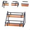 2 Layer Spice Rack Cup Storage Stand Standing Holder Desktop for