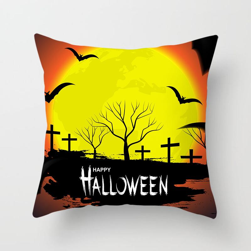 Buchstaben Wurfkissenbezug Halloween-Thema    Sofa Stuhl Bett Kissen  Heimdeko