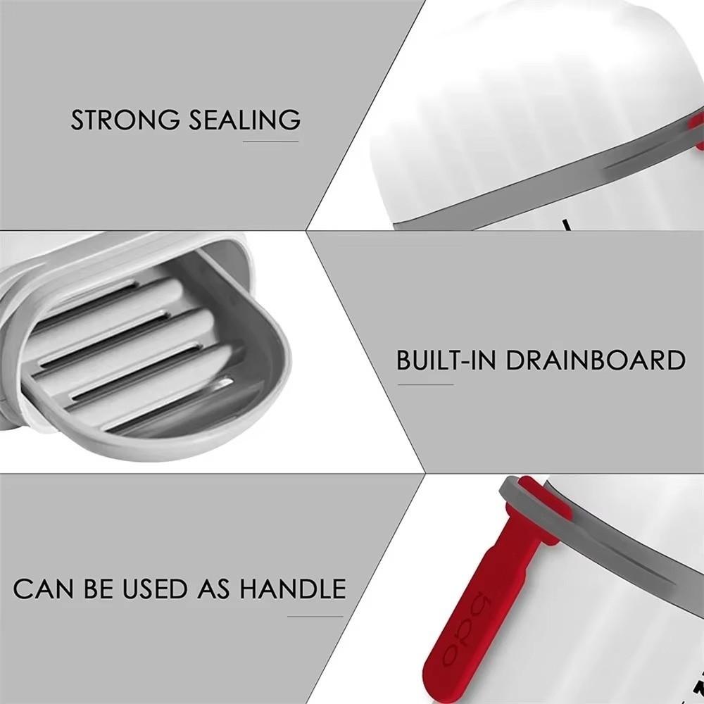 Reusable Portable Soap Box Draining Keep Soap Dry Travel Soap Dish Waterproof Easy To Clean Plastic Soap Holder