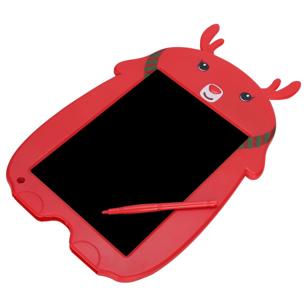 LCD Writing Tablet Christmas Deer Cartoon Red Children Electronic Drawing Graffiti Board