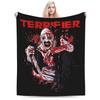 Clown Terrifier Character Blankets Fleece Spring/Autumn  Multi-function Super Warm Throw Blanket for Home Outdoor Rug Piece