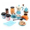 DIY Pretend Play Toy Simulation Coffee Set Tableware Play House Kitchen  Afternoon Tea Game Toys Gifts For Children Kids Girls