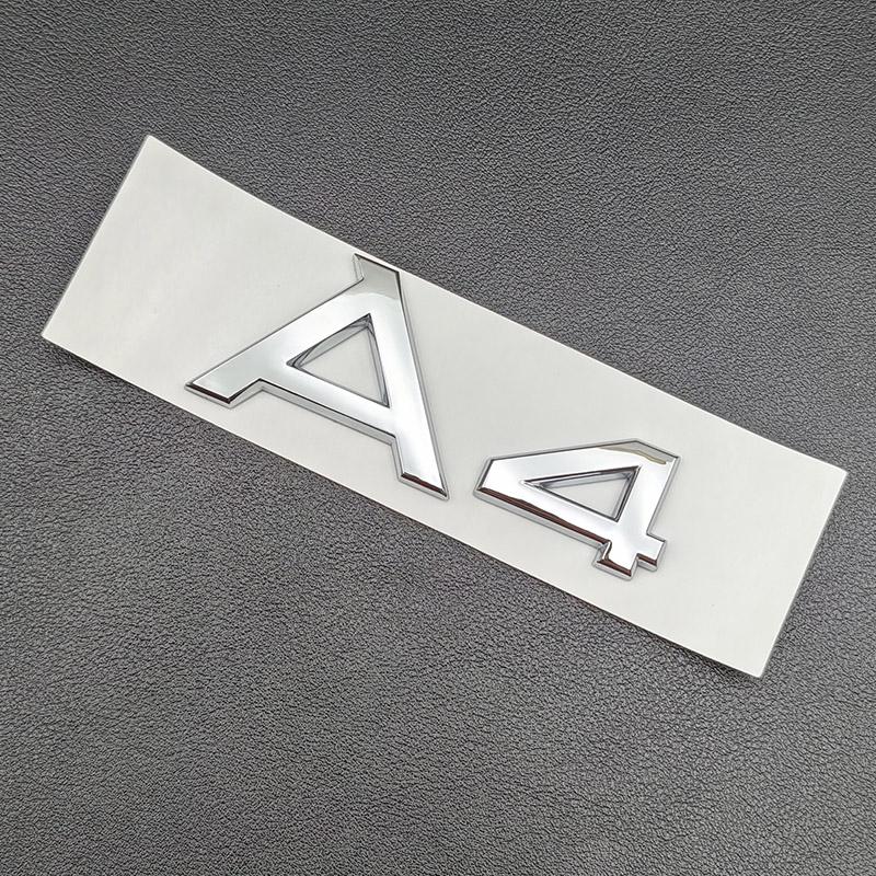 3D ABS Chrom Černé Logo S Line Znak Blatník Samolepka Kufr Auta Pro Audi A1 A2 A3 A4 A5 A6 A7 A8 Písmena Samolepka Příslušenství