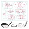 50 Stück Golf Impact Tape Etiketten verbessern die Genauigkeit und Distanz des Golfschwungs, Golf Impact Sticker für Eisen- und Holz-Fairway-Schläger