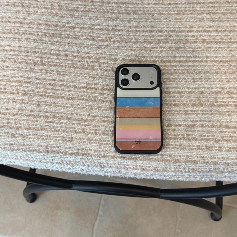 Ins Color Graffiti Striped Stars for Iphone17promax Apple 16 Phone Case 15pm New 14pro Girl Heart 17 Internet Celebrity All-inclusive