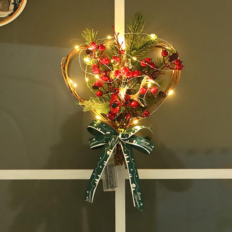 Wandbehang Weihnachtskranz Weihnachtsfeier Türbehang Startseite Garland Ornament Dekor