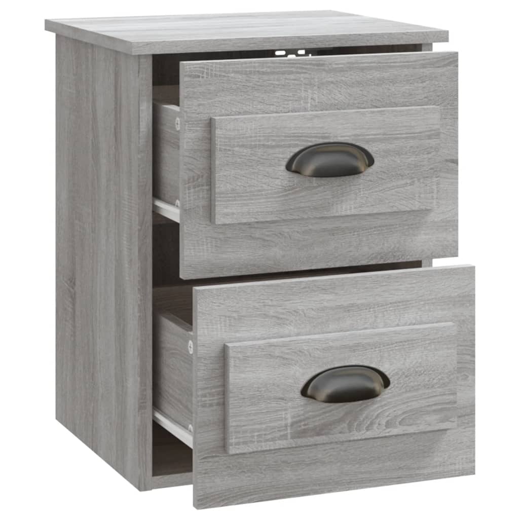 Wall Mounted Nightstand Gray Sonoma 41.5 x 36 x 53 cm
