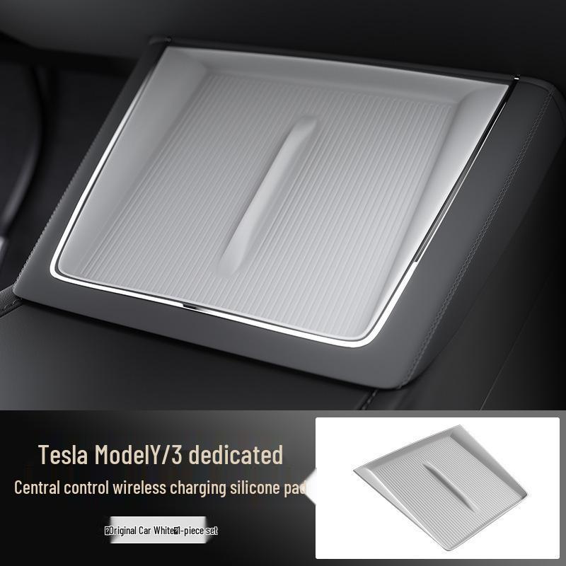 Cross-border Tesla Console Wireless Charging Anti-slip Silicone Pad