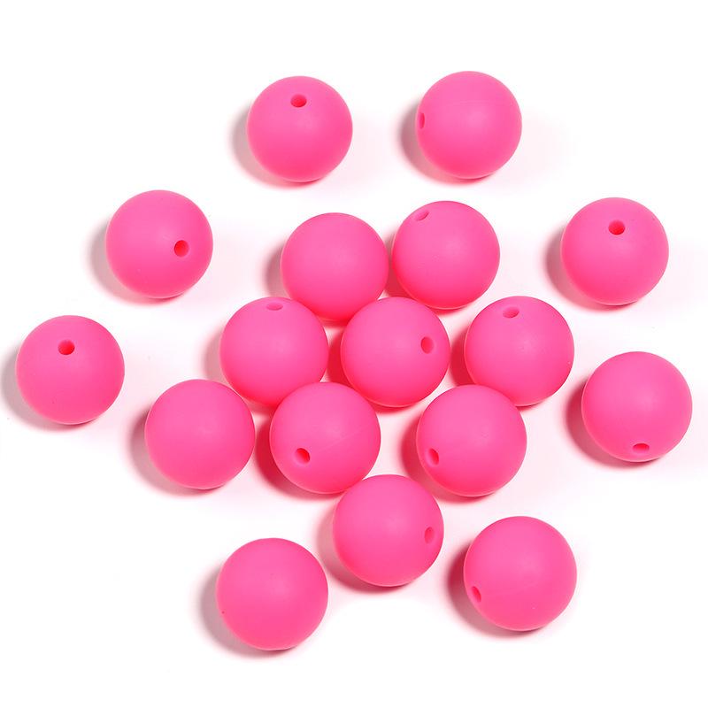 15mm Multi-color Eco-friendly Silicone Macaron Phone Chain & Keyring Jewelry DIY Kit
