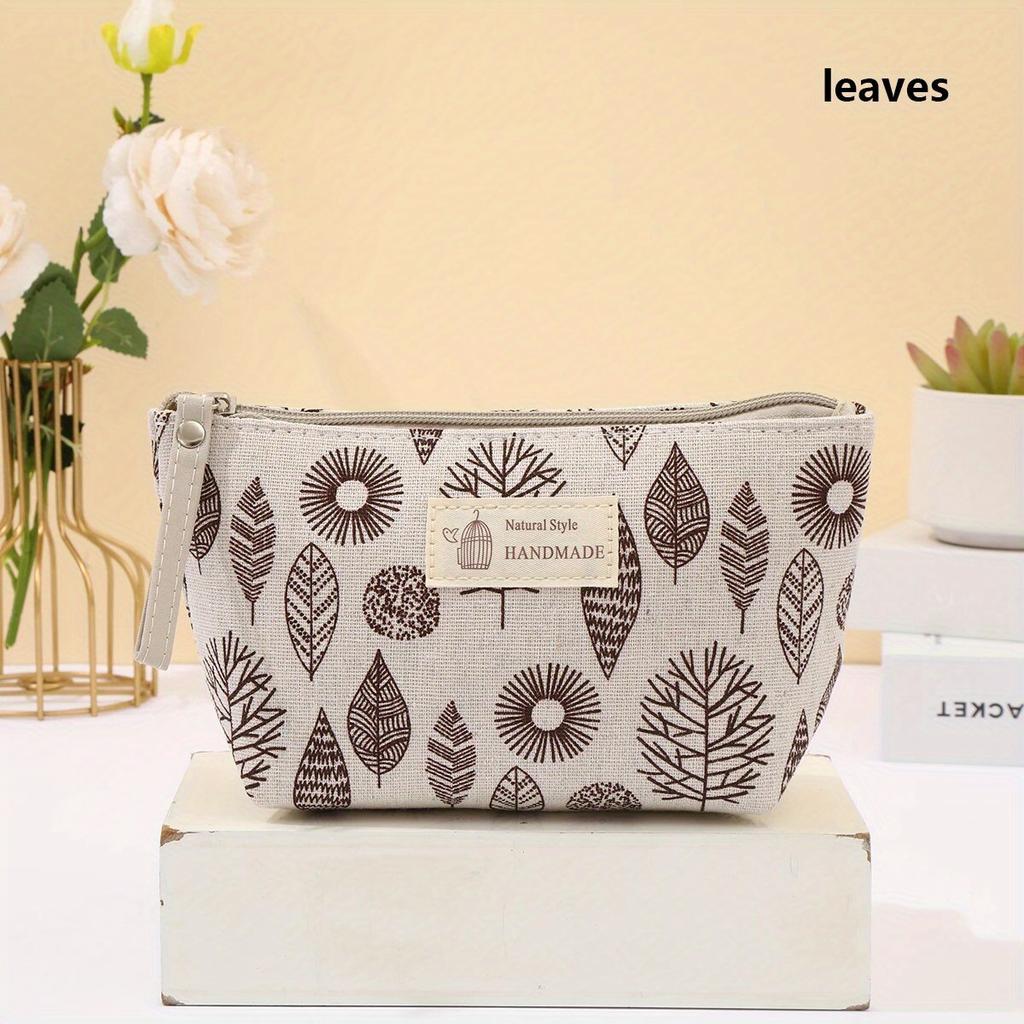 New Cosmetic Bags Zipper Opening Key Card Holder Cartoon Student Pencil Case Coin Purse Ladies Hand Portable Storage Bag