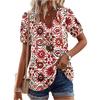 Women's Fashionable Casual Vintage Printed Blouse