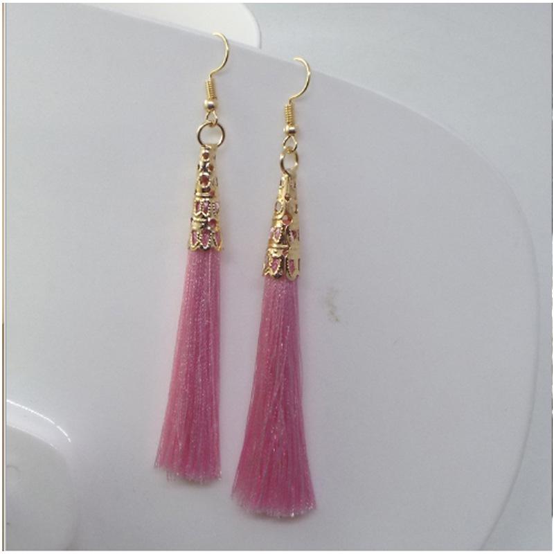 Bohemian Handmade Long Tassel Earrings for Women
