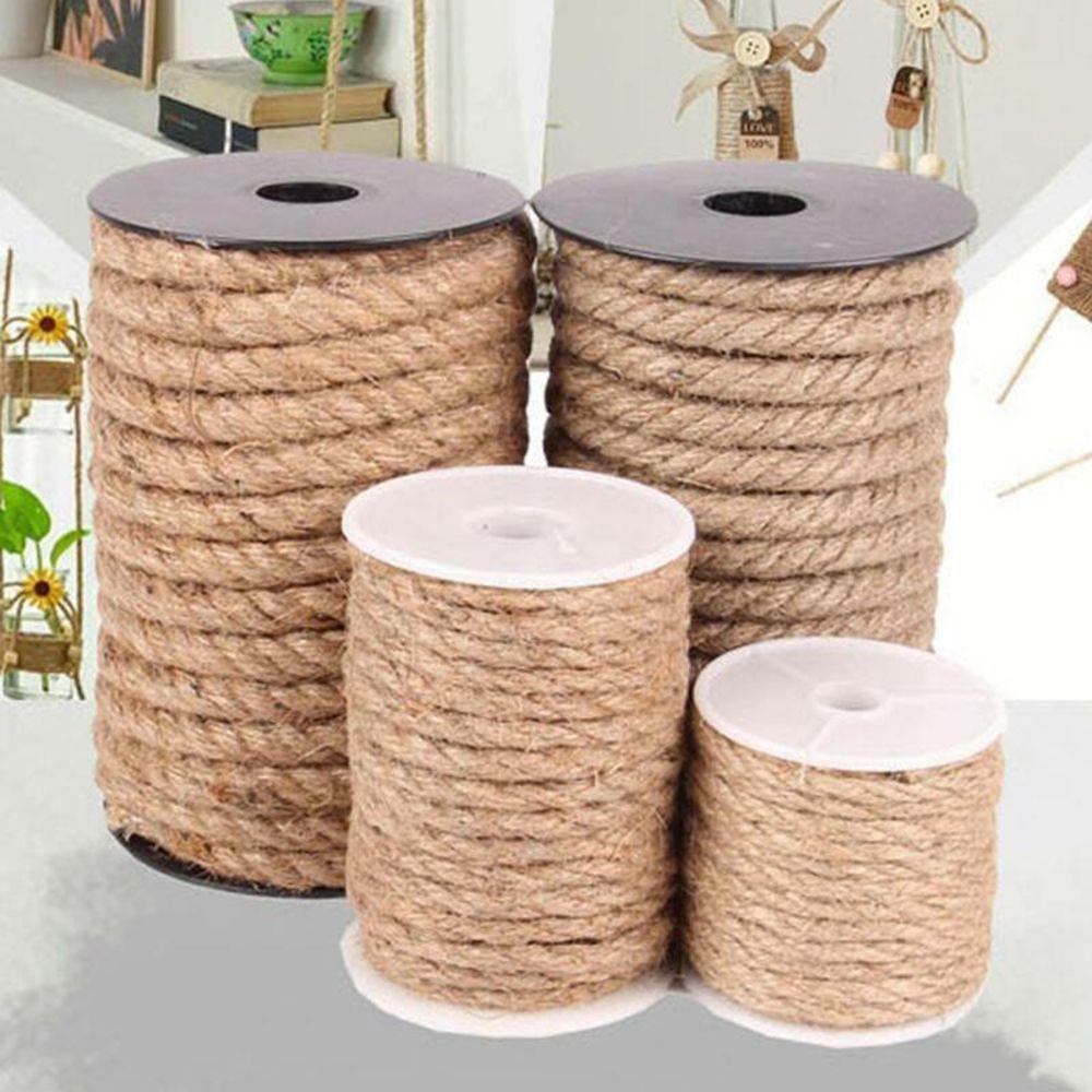 Vintage Twine Thick Shank Party Decor Natural Brown Burlap Jute Rope DIY for Craft Cord String