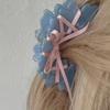Versatile Acrylic Hair Claw Ballet Style Ribbon Tie Bowknot Acetate Claw Clips Stylish Headwear Hair Accessory for Women