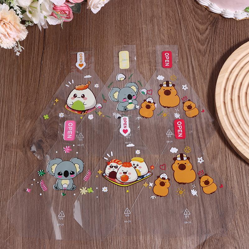 50Pcs Cartoon Triangle Rice Ball Packaging Bag Nori Onigiri Sushi Bag Sushi Making Mold Kids Bento Accessories