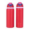 24/32oz Strohhalm Doppelwandiger Isolierbecher 304 Edelstahl Sport-Wasserflasche Reise-Vakuumflasche für Outdoor-Camping Sport