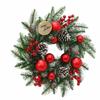 DIY Artificial Christmas Wreath Realistic Pine Cone Window Hanging Decor  Thanksgiving Decor