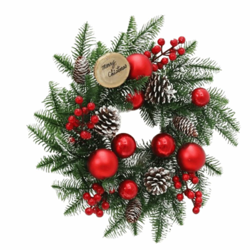 DIY Artificial Christmas Wreath Realistic Pine Cone Window Hanging Decor  Thanksgiving Decor