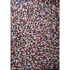 Living Room Rug In Recycled Leather Mosaic Pattern Brown Multi 160x230