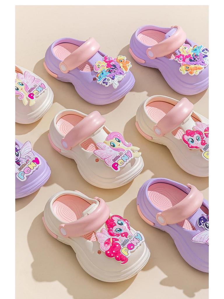 My Little Pony Girls' Summer Clogs: Non-Slip, Thick Sole, Closed-Toe Slippers for Kids