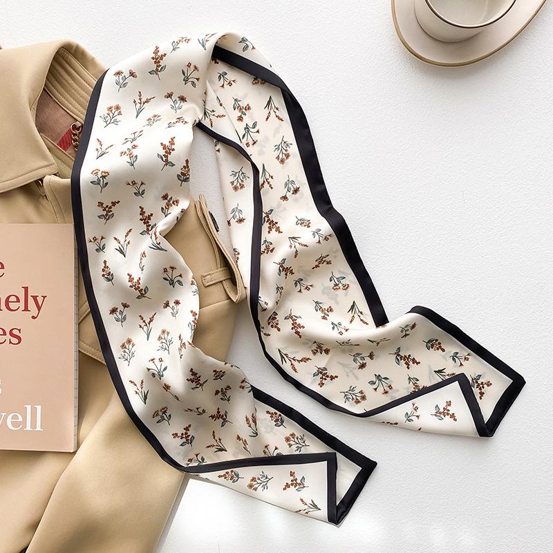 Skinny Neckerchief Long Hair Ribbons Scarfs Women Fashion Headbands Neck Scarves 13x110cm