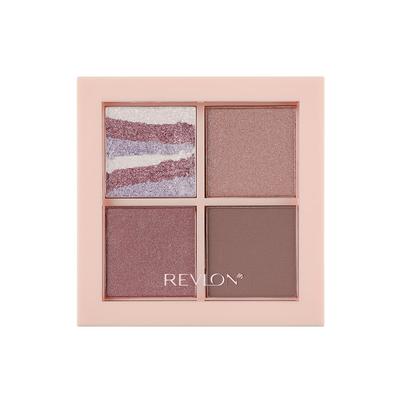Revlon Dazzle Eyeshadow Quad 005 Dusty Mauve (Color Image: Greige Mauve) 3.0g, Made In Japan
