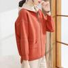 2024 Spring & Autumn Knitted Hooded Cardigan for Middle-Aged & Elderly Women