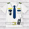Magliette Grafiche Divertenti Uniforme da Pilota per Uomo Moda Estiva Manica Corta Magliette Stampate 3D Magliette Casual Oversize Girocollo