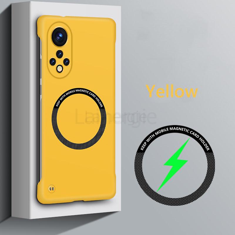 

Frameless Magnetic For Magsafe Slim Case For Honor 50 Honor50 Pro SE Wireless Charging Hard Back Cover For Honor 50 SE